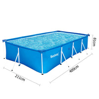 Bestway Steel Frame Above Ground Swimming Pool Blue - JVEES