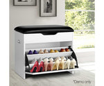 3 Tier Shoe Cabinet Storage Stool White - JVEES