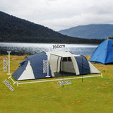 12 Person Family Camping Tent Navy Grey - JVEES