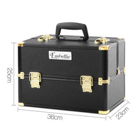 Make Up Cosmetic Beauty Case – Black & Gold - JVEES