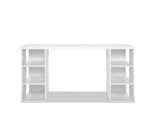 Computer Desk with 3 tier Storage Shelves White - JVEES