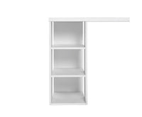 Computer Desk with 3 tier Storage Shelves White - JVEES