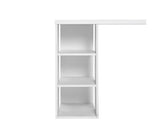 Computer Desk with 3 tier Storage Shelves White - JVEES