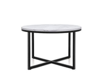 Marble Effect Coffee Side Table 70cm x 45cm - JVEES