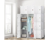 12 Stackable Cube Storage Cabinet White - JVEES