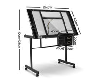 Adjustable Drawing Desk - Black and Grey - JVEES