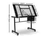 Adjustable Drawing Desk - Black and Grey - JVEES