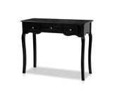 3 Drawer Hallway Console Table Hall - Black - JVEES