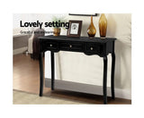 3 Drawer Hallway Console Table Hall - Black - JVEES