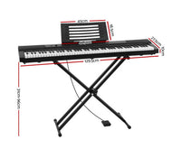 88 Keys Electronic Piano Keyboard Electric Holder Music Stand Touch Sensitive with Sustain pedal