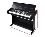 61-Key Electronic Digital Piano Keyboard Black - JVEES