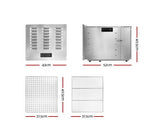 Food Dehydrator 304 Stainless Steel 10 Trays 1000W - JVEES