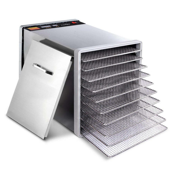 Stainless Steel Food Dehydrator – 10 Trays