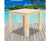 Wooden Outdoor Side Table Natural - JVEES