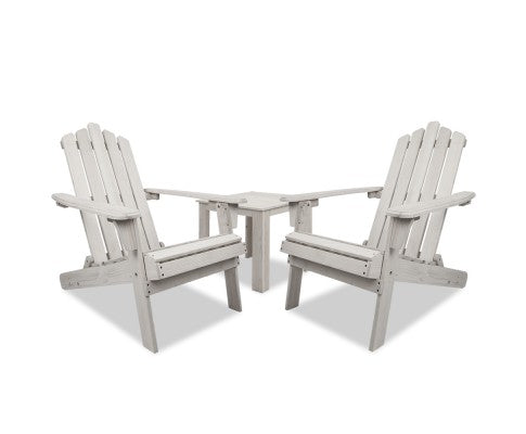 Adirondack Chairs & Side Table Set - JVEES