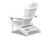 3 Piece Outdoor Adirondack Chair and Table Set – White - JVEES