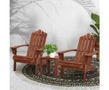 3 PCS Wooden Adirondack Patio Chair Setting - JVEES