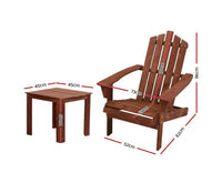 Outdoor Wooden Adirondack Patio Lounge Chair - JVEES