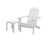2pcs Adirondack Outdoor Beach Chair Table Set - JVEES