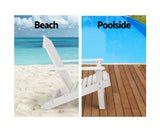 2pcs Adirondack Outdoor Beach Chair Table Set - JVEES