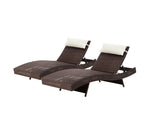 Outdoor Sun Lounge Setting Wicker Lounger Day Bed