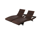 Outdoor Sun Lounge Setting Wicker Lounger Day Bed