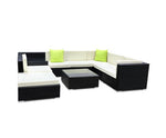 9 Piece Outdoor Lounge Furniture Set - JVEES