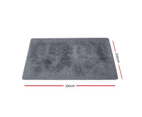 Ultra Soft Shaggy Rug Large 200x230cm Floor Carpet Anti-slip Area Rug Grey - JVEES