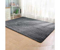 Ultra Soft Shaggy Rug Large 200x230cm Floor Carpet Anti-slip Area Rug Grey - JVEES