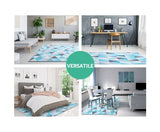 Large Short Pile Floor Rug 200x290 Area Rug - GEO Pattern - JVEES