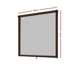 Retractable Window Fly Screen Mesh DIY 1.8m x 1.5m Brown - JVEES