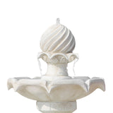 Solar Power Three-Tier Water Fountain Ivory - JVEES