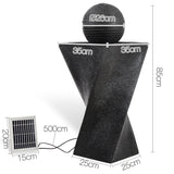 Solar Fountain Twist Design with LED Lights - JVEES