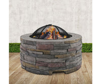 Fire Pit Outdoor Table Charcoal Fireplace Garden - JVEES