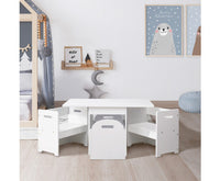 Kids Table and Chair Set White