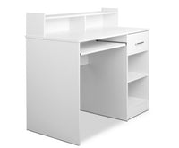 Office Computer Desk with Storage White - JVEES