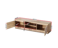 160CM Wooden TV Entertainment Unit Lowline - JVEES