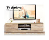 160CM Wooden TV Entertainment Unit Lowline - JVEES