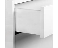 24 Pair High Gloss Wooden Shoe Cabinet - White - JVEES