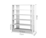 6-Tier Shoe Rack Cabinet White - JVEES