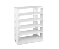 6-Tier Shoe Rack Cabinet White - JVEES