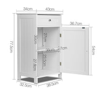 Storage Cabinet with Drawer White - JVEES
