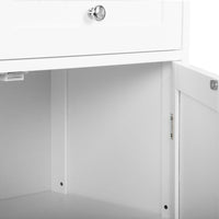 Storage Cabinet with Drawer White - JVEES