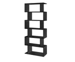 6 Tier Bookshelf Black - JVEES