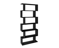 6 Tier Bookshelf Black - JVEES