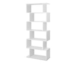 6 Tier Bookshelf White - JVEES