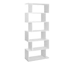 6 Tier Bookshelf White - JVEES