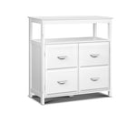 Kitchen Storage Buffet with Shelves White - JVEES