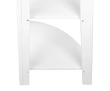 180cm 5 Tier Corner Ladder Bookshelf - White - JVEES