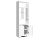 180cm Display Cabinet Shelf - White - JVEES